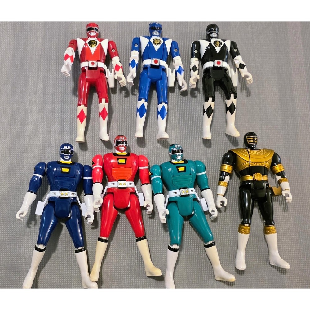 Vintage Bandai Power Rangers Action Figure Lot 1993 1997 MMPR Turbo 90s Toys